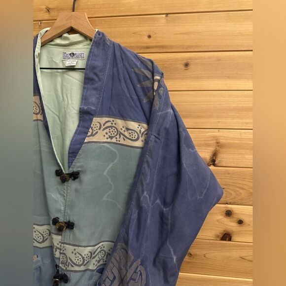Vintage Dailey Planet Size XL Sun Kimono Style Coin Button Lightweight Jacket - Picture 6 of 12